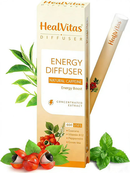 Mullein & Guarana Herbal Diffuser Pen Duo Fresh Breath & Energy Support | 1200 Uses